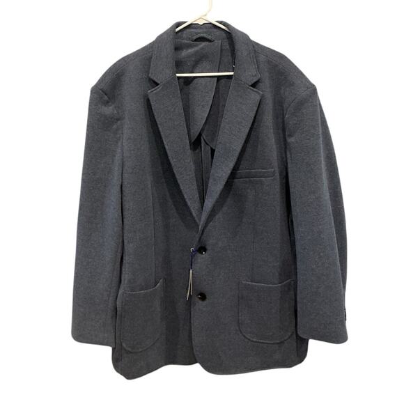 Artefact Womens Knit Jacket Plus Size 3XL 3X Long Blazer Heather Blue Office NEW - Picture 1 of 9